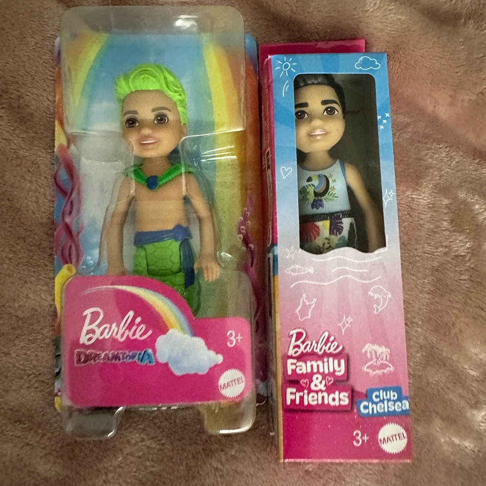 Mattel Barbie Dreamtopia Merman Mermaid Doll & Chelsea’s Friends’ Boy Doll